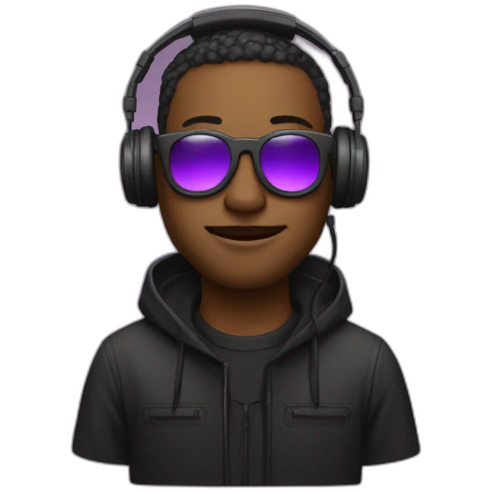 techno music producer rave emoji