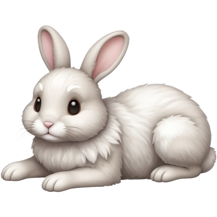 fullbody laying bunny  ios 16 emoji