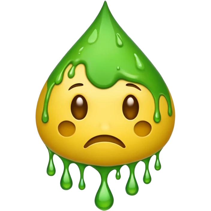 Yellow emoji face with poison emoji