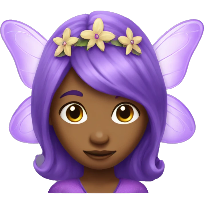 Purple fairy emoji