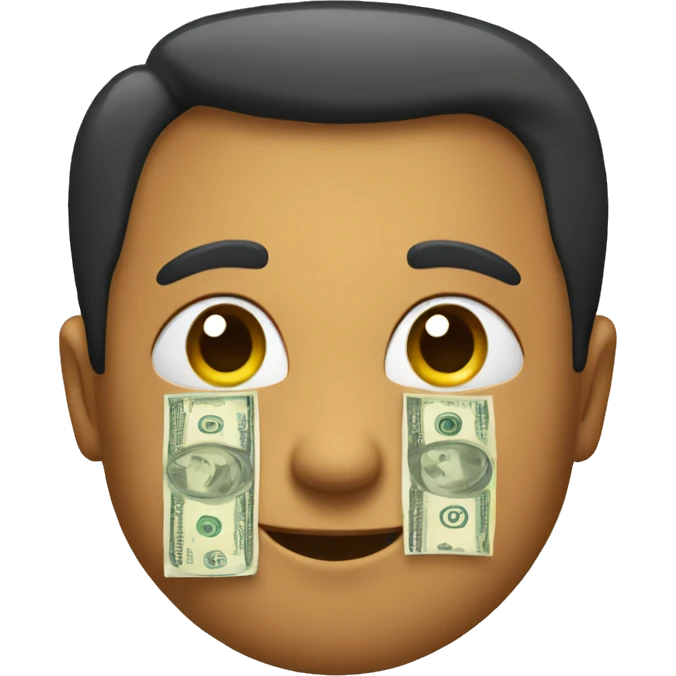 smirk with money emoji