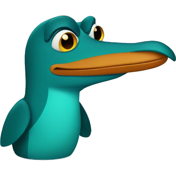 Perry the platypus emoji