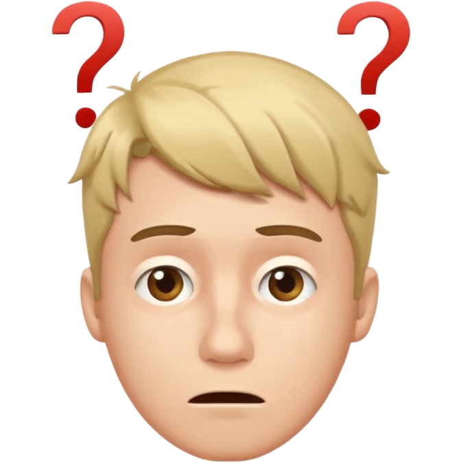 confused guy meme with question marks emoji