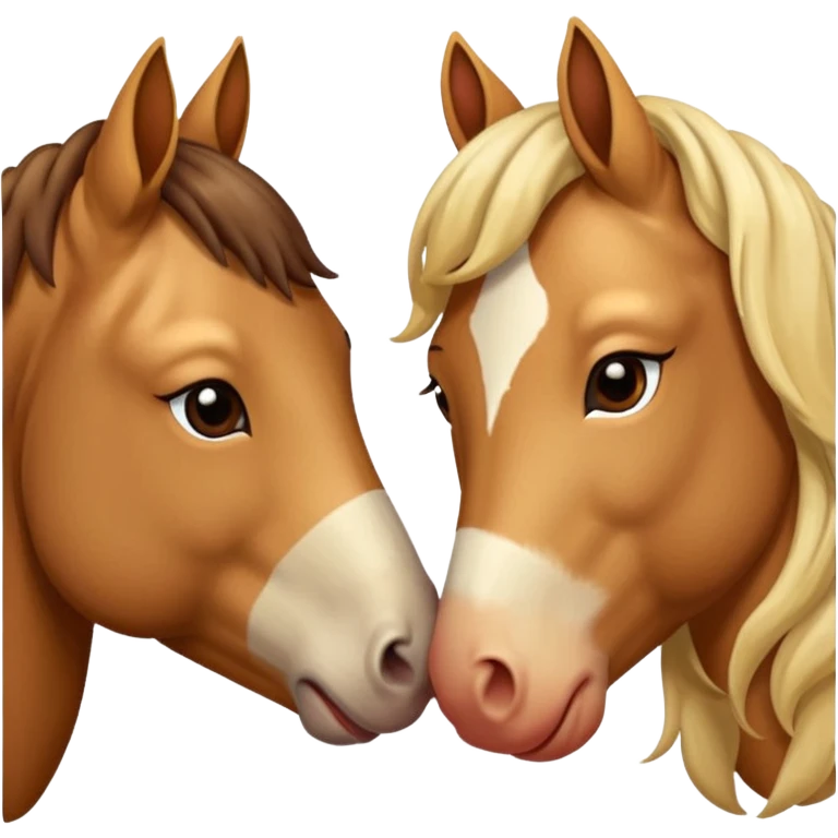 horse lips kisses love emoji emoji