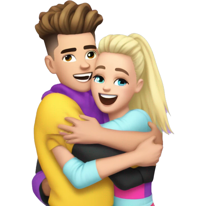Jojo siwa hugging james charles emoji