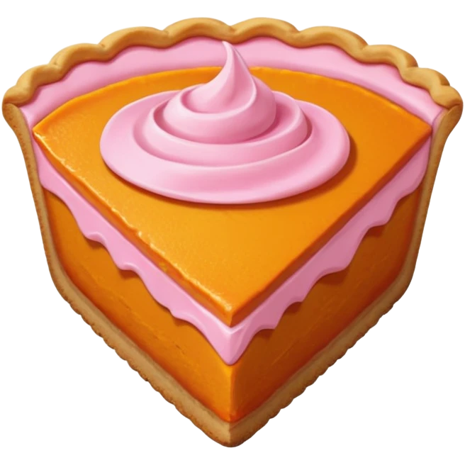 pumpkin pie pastel pink orange emoji