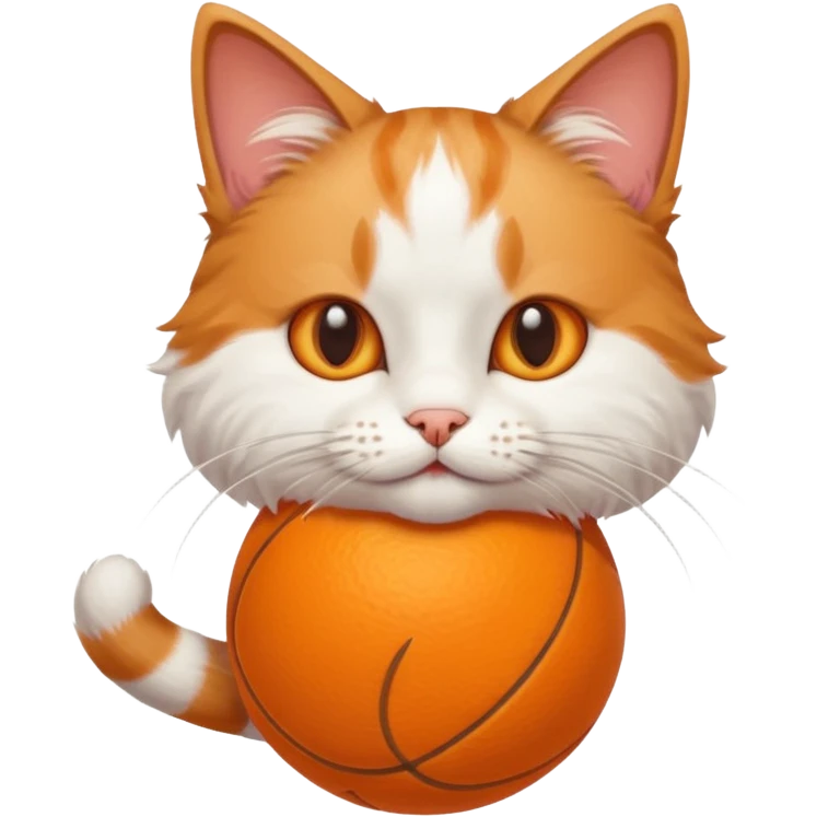 Cat Playing with ball emoji