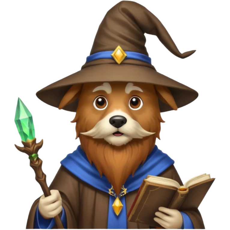 Dog wizard emoji