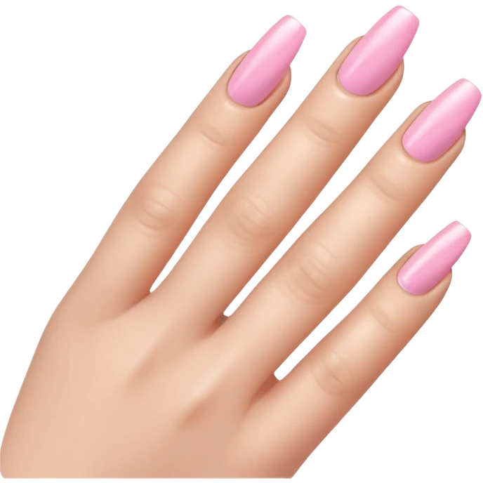 light pink nail polish emoji