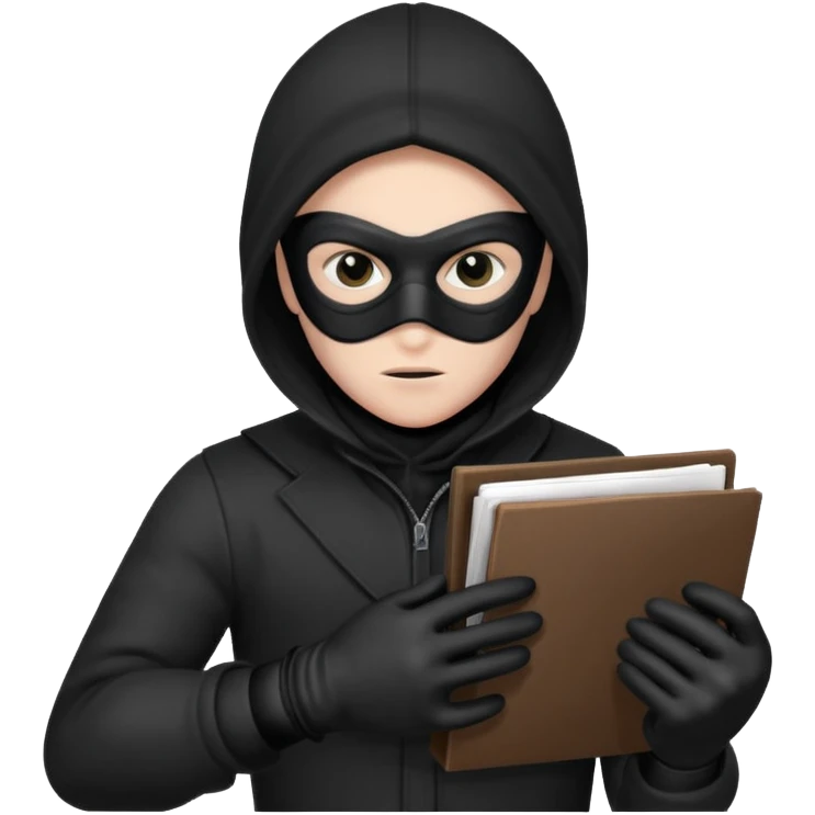 theif stealing documents emoji