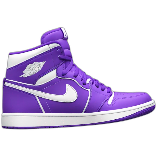 nike-air-jordan-1-purple-and-white-logo-store-3d-render emoji