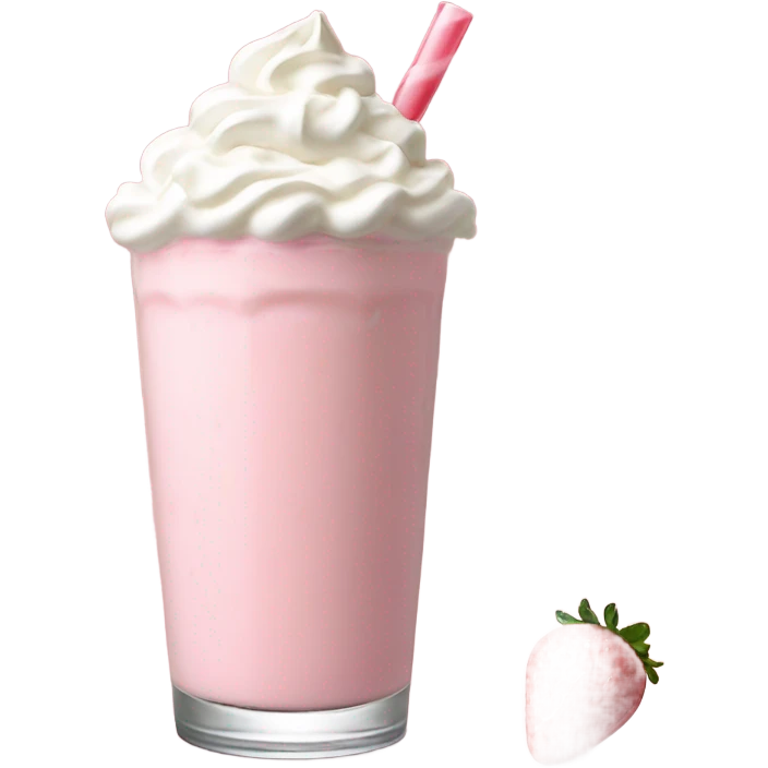 Strawberry milkshake  emoji