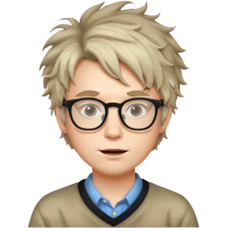Ugly looking nerd emoji