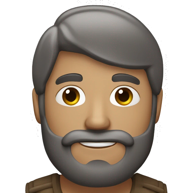 Chico de piel canela con barba negra y sin pelo en la cabeza arrojando dinero  emoji