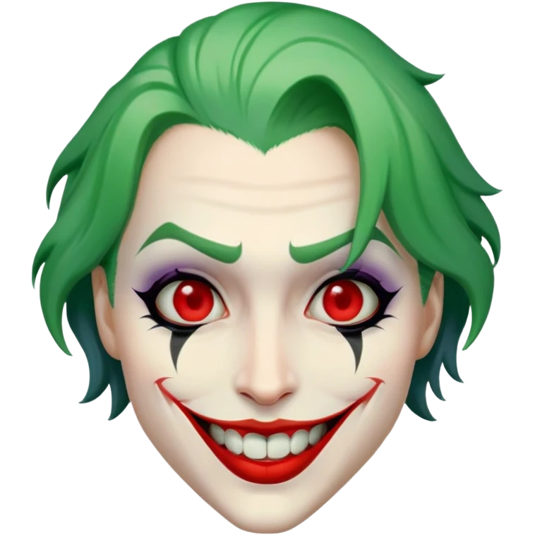 Joker face smiling emoji