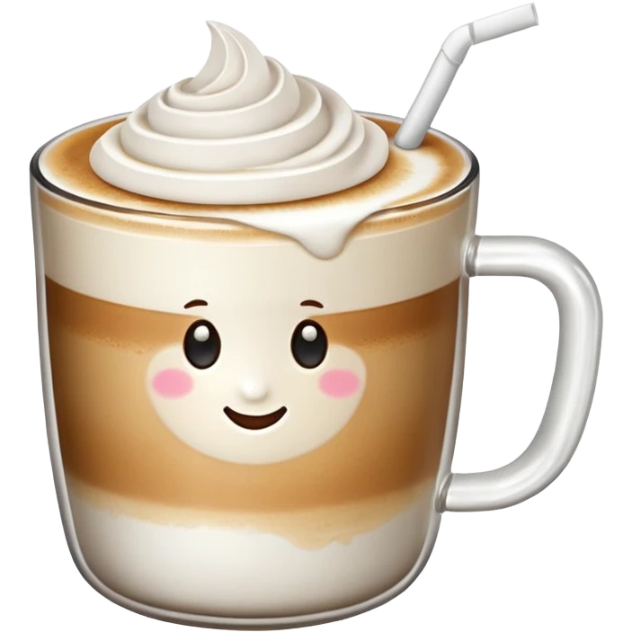 Ein  Latte einer Schleife oben drauf emoji
