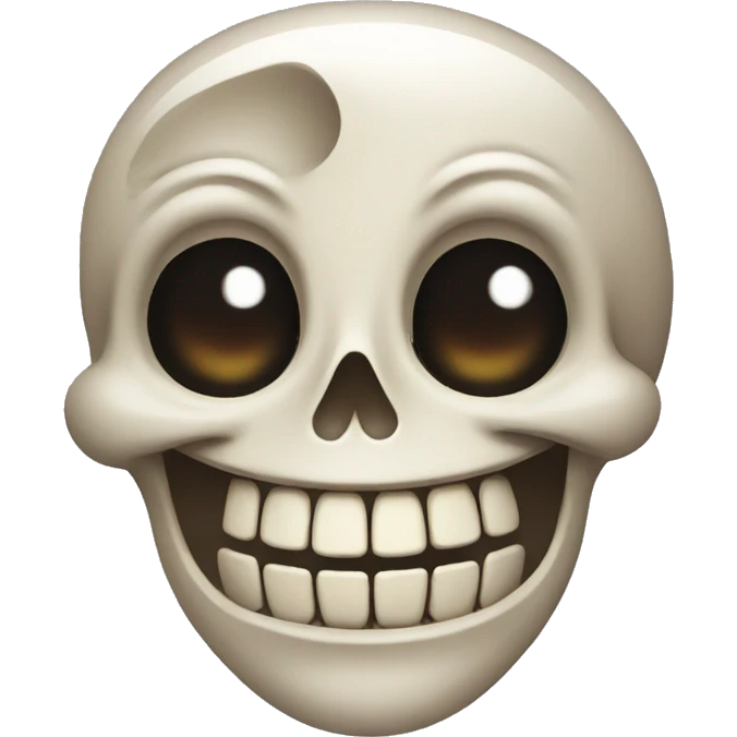 laughing skeleton face emoji
