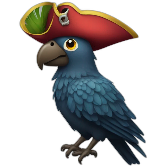 Perroquet-pirate emoji