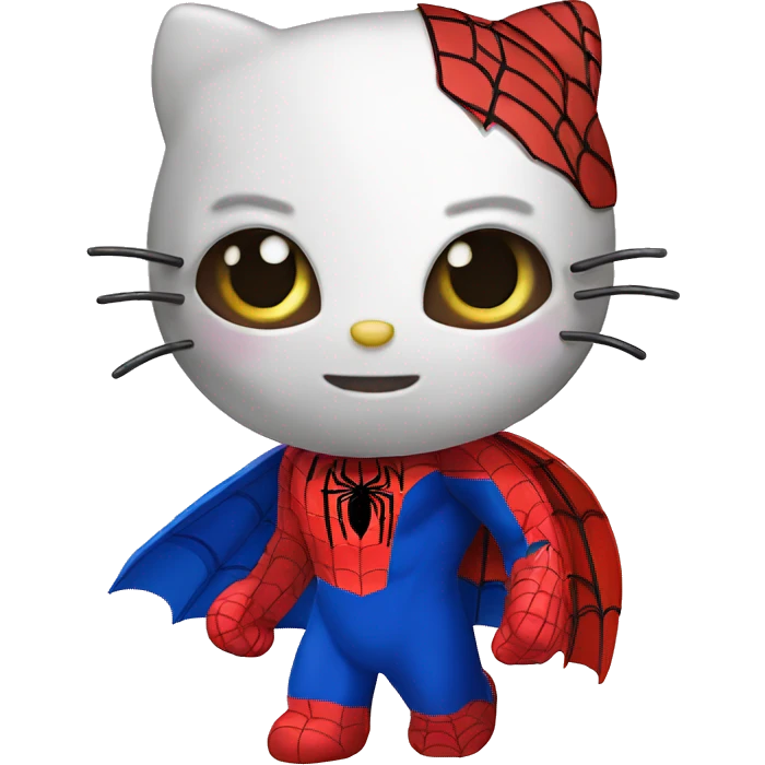 hello-kitty-and-spiderman emoji