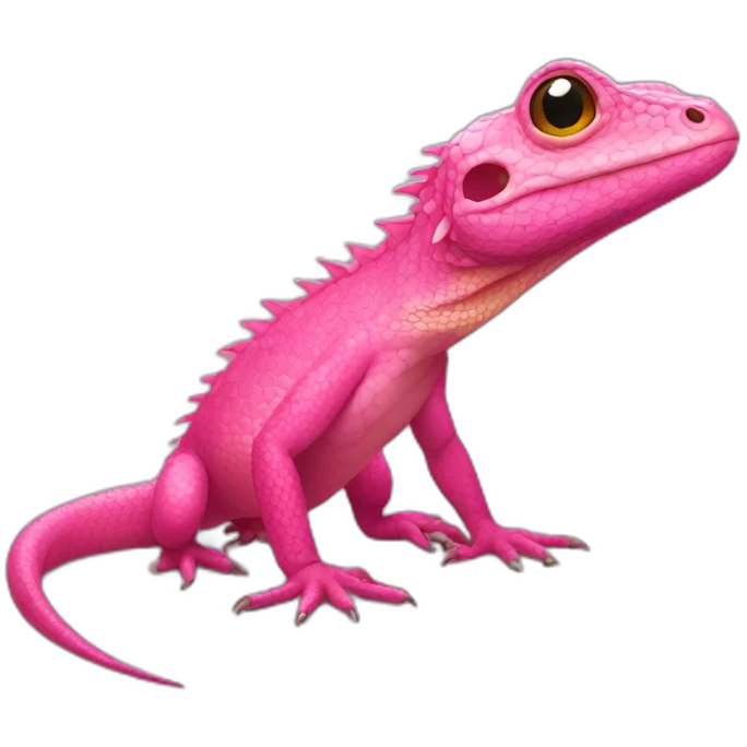 pink lizard emoji