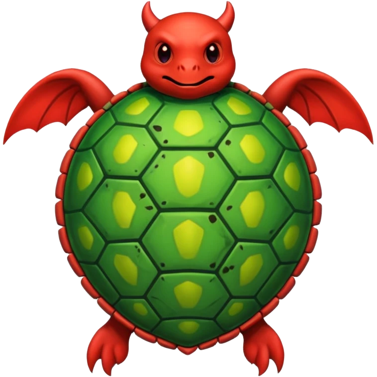 A devil in a turtle carapace emoji