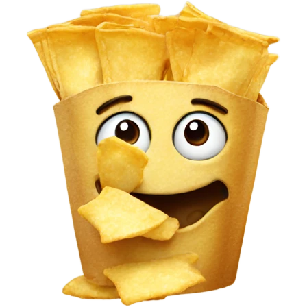 Emoji eating chips
 emoji