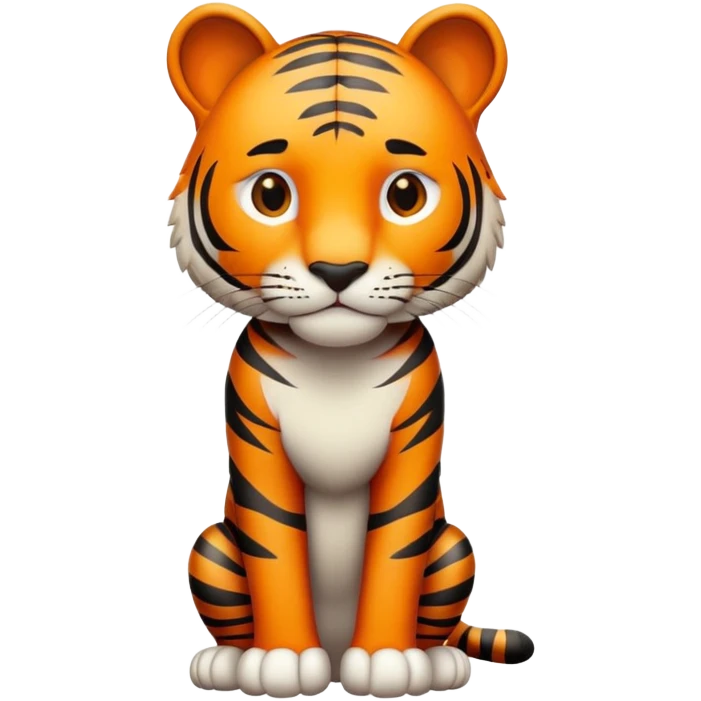 anthropomorphised tiger in casual clothes walking upright, relaxed pose emoji