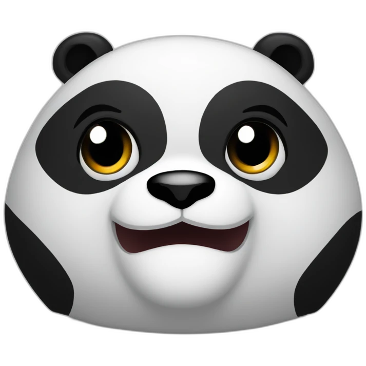 kunfu panda-exciting face emoji