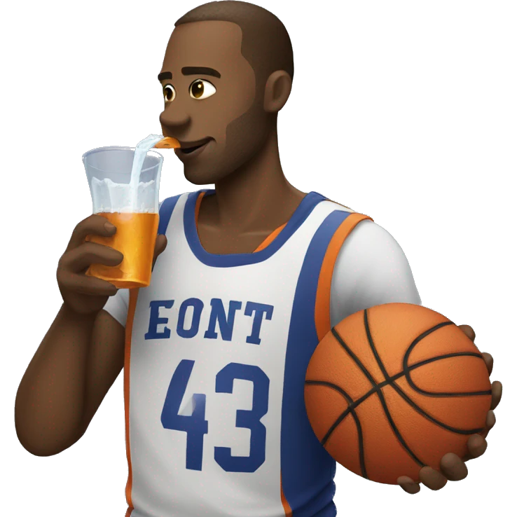  basketball player drinking emoji