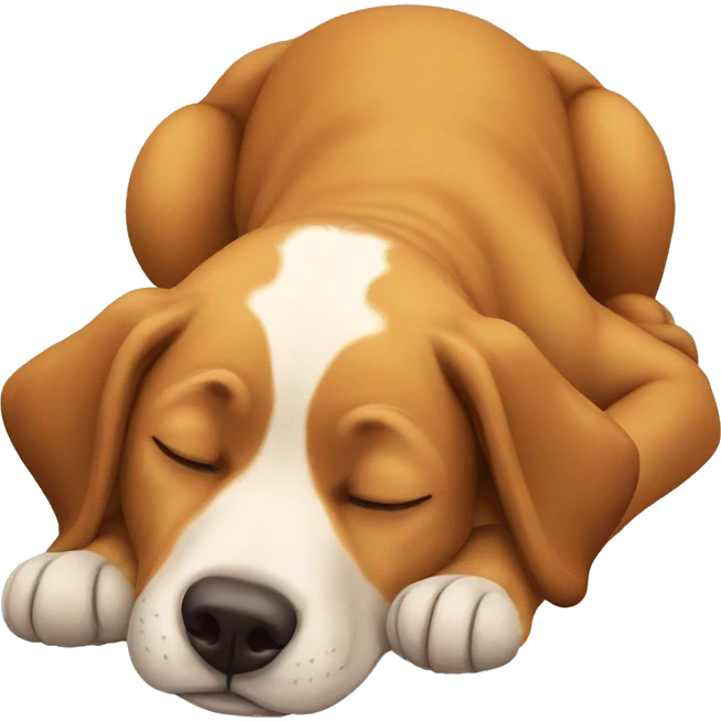 snoozing dog emoji