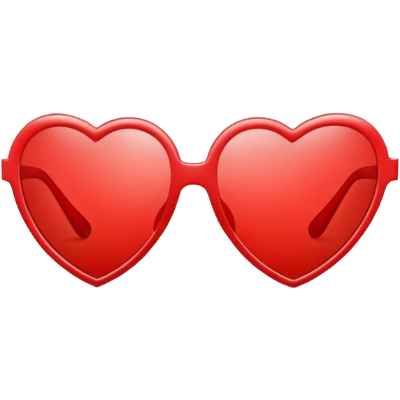 red heart shaped sunglasses  emoji