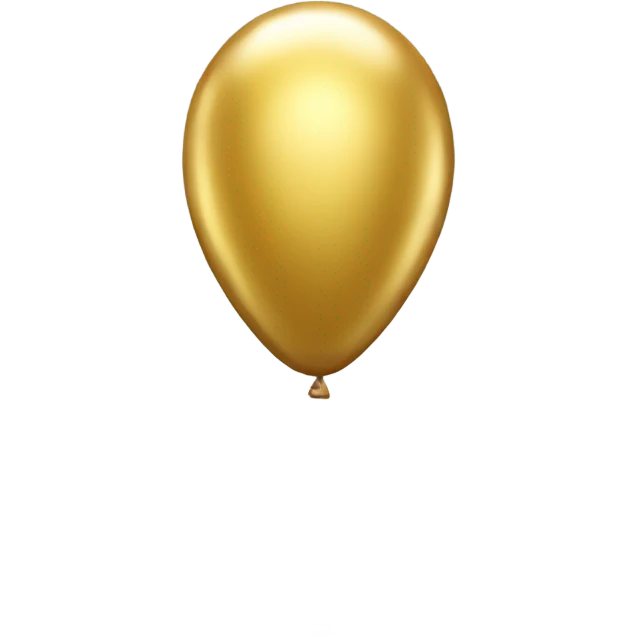 gold #2 shiny balloon emoji