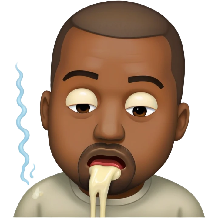 Kanye vomiting emoji