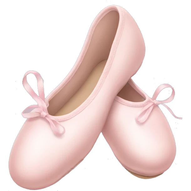 Pale pink ballet shoes emoji