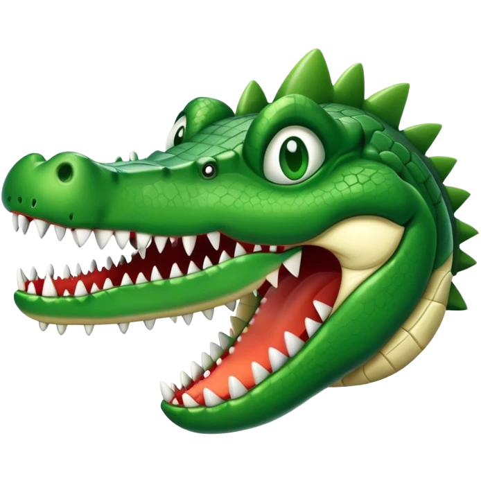 airplane with a crocodile head instead of the nose emoji