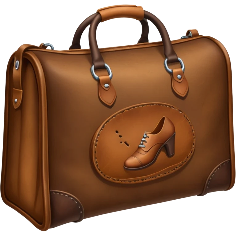 an old bag shoes traces
 emoji