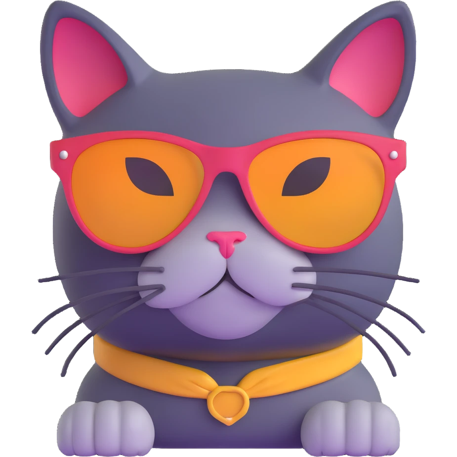 cat wearing sunglasses emoji