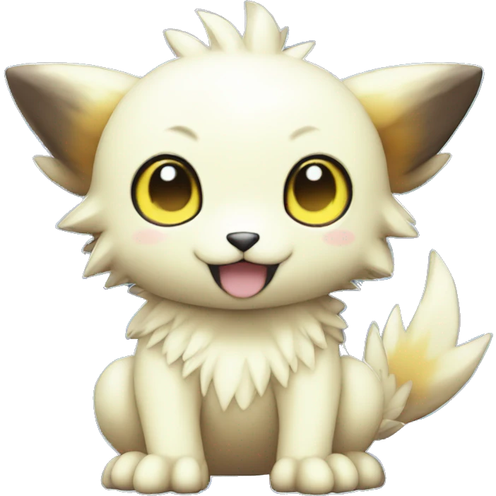 Kawaii cool Digimon-Fakemon-animal full body emoji