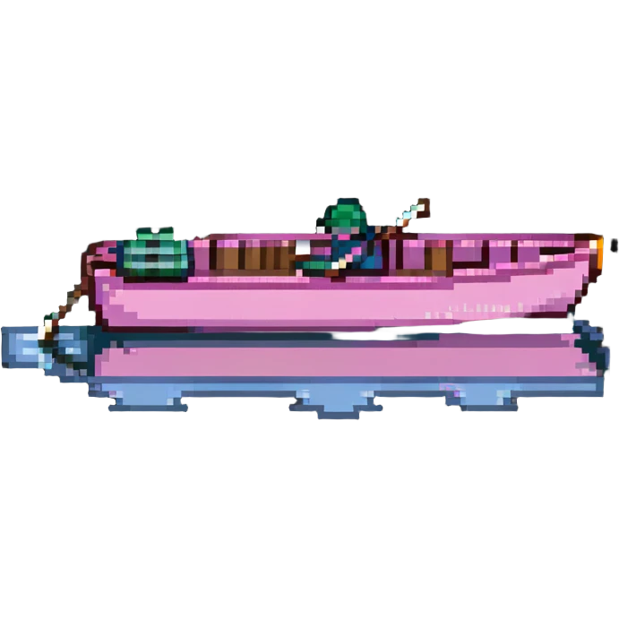 pink rowing boat emoji