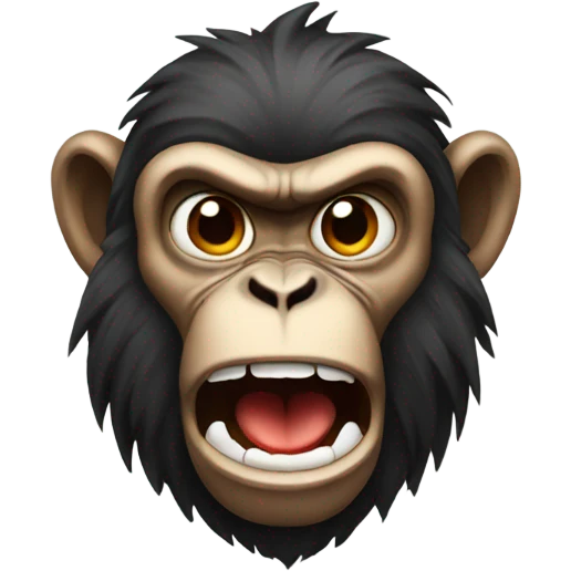 Angry monkey emoji