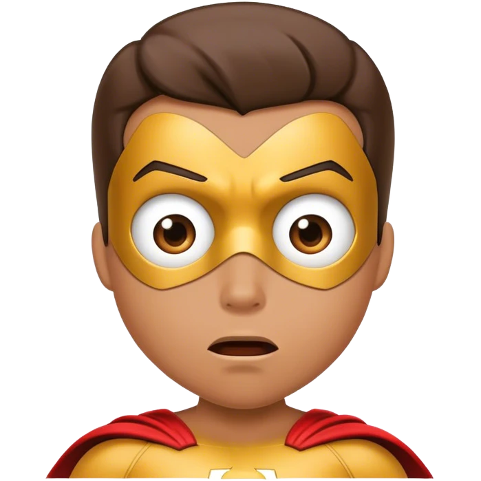 дуже здивований супергерой emoji