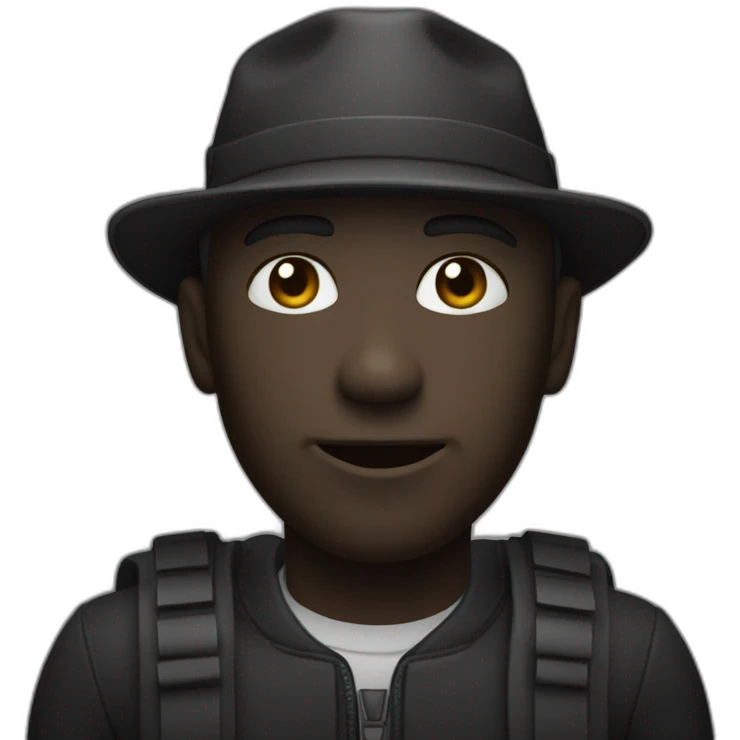 Programmeur noir emoji