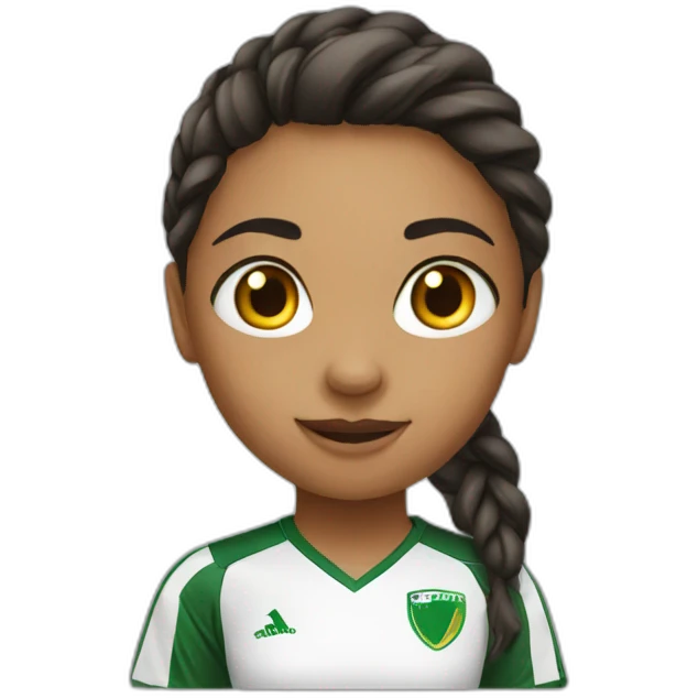 Girl soccer emoji