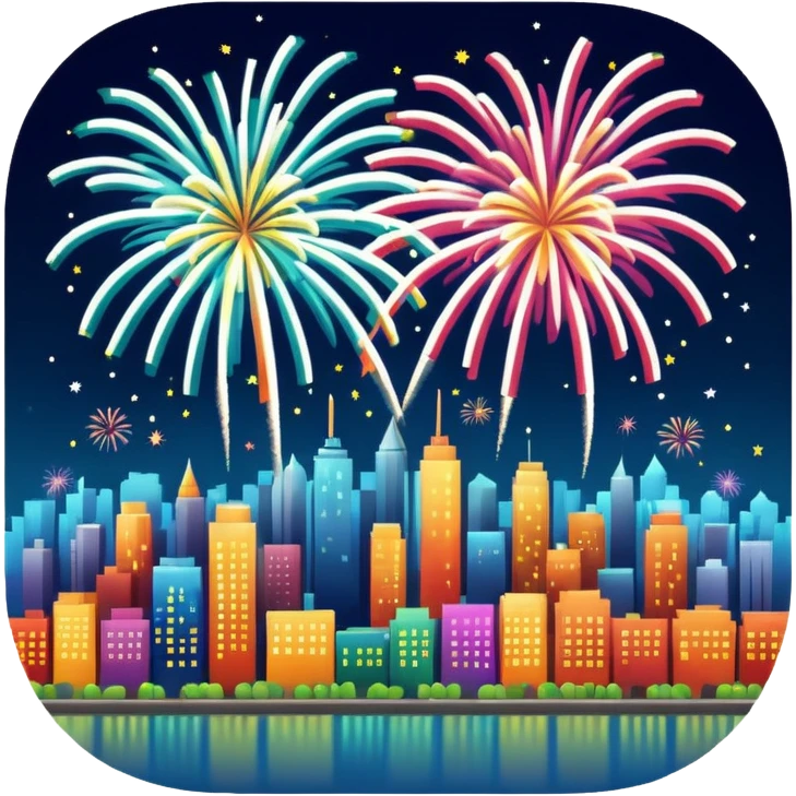Fireworks city emoji