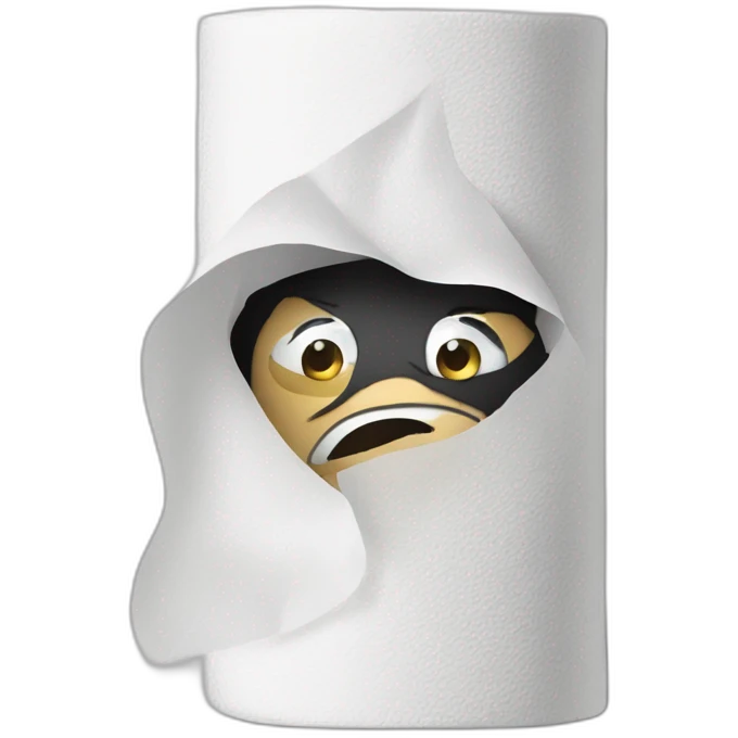 Paper towel bandit emoji