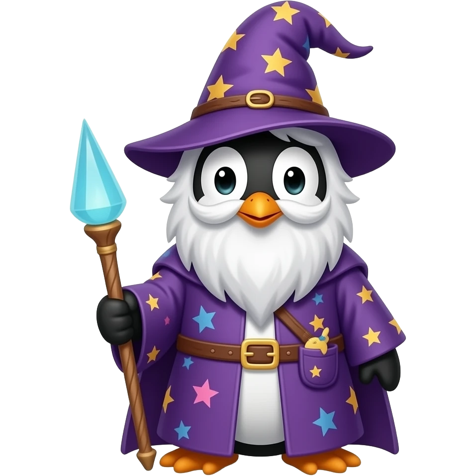 Penguin Wizard emoji