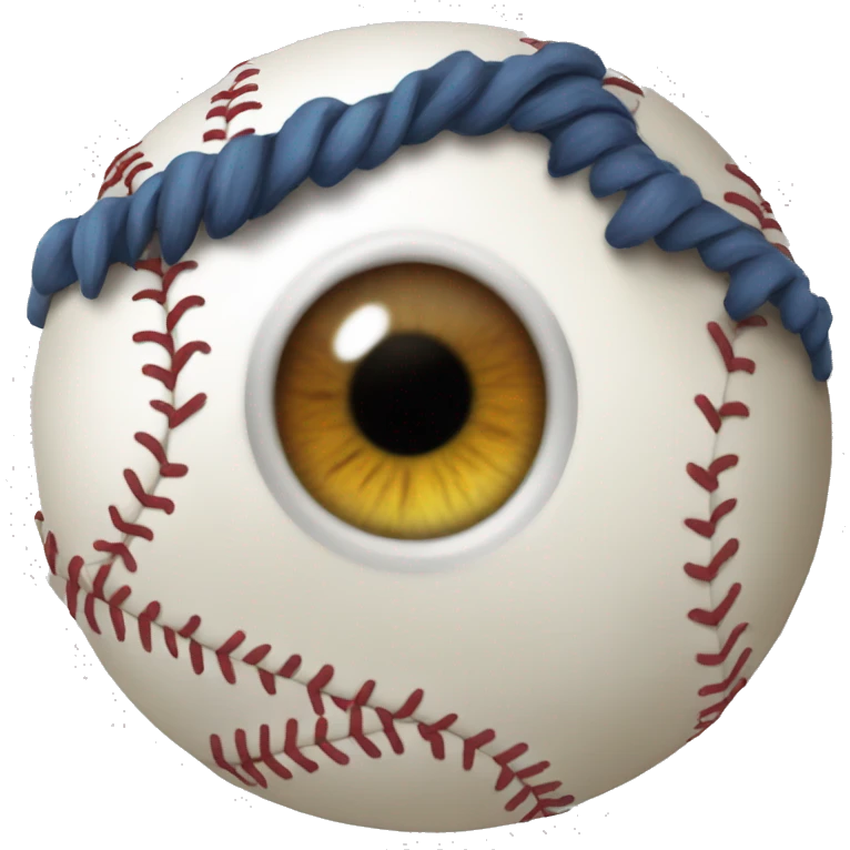 Eyeball baseball football hairy emoji