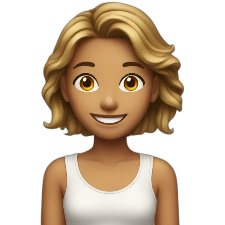 Girl smiling emoji