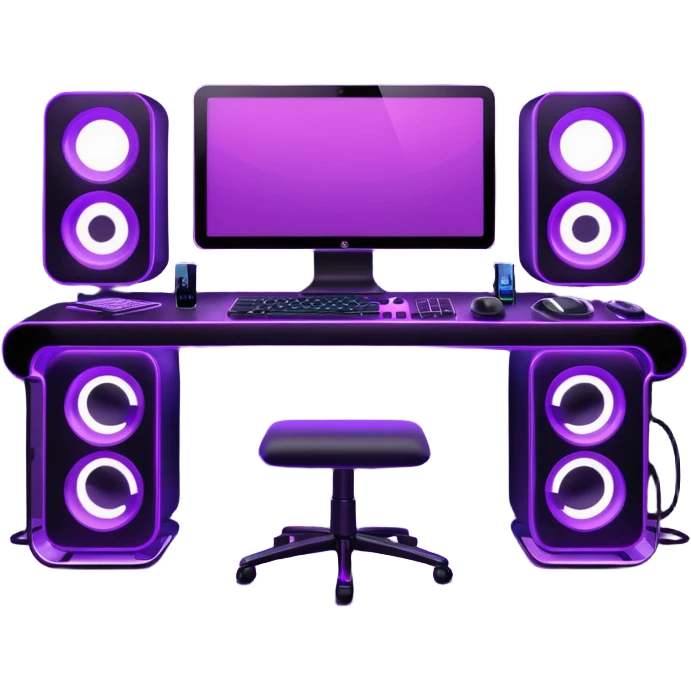 purple gaming setup emoji