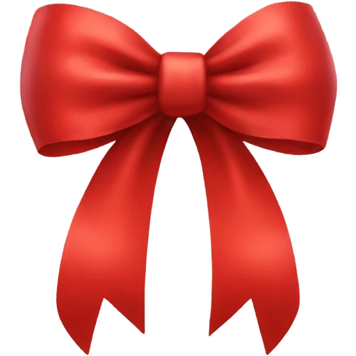 Red bow emoji